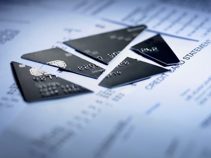 Law Office of Tipton-Downie | Attorney at Law | Vidalia, GA | Close up of cut pieces of credit card